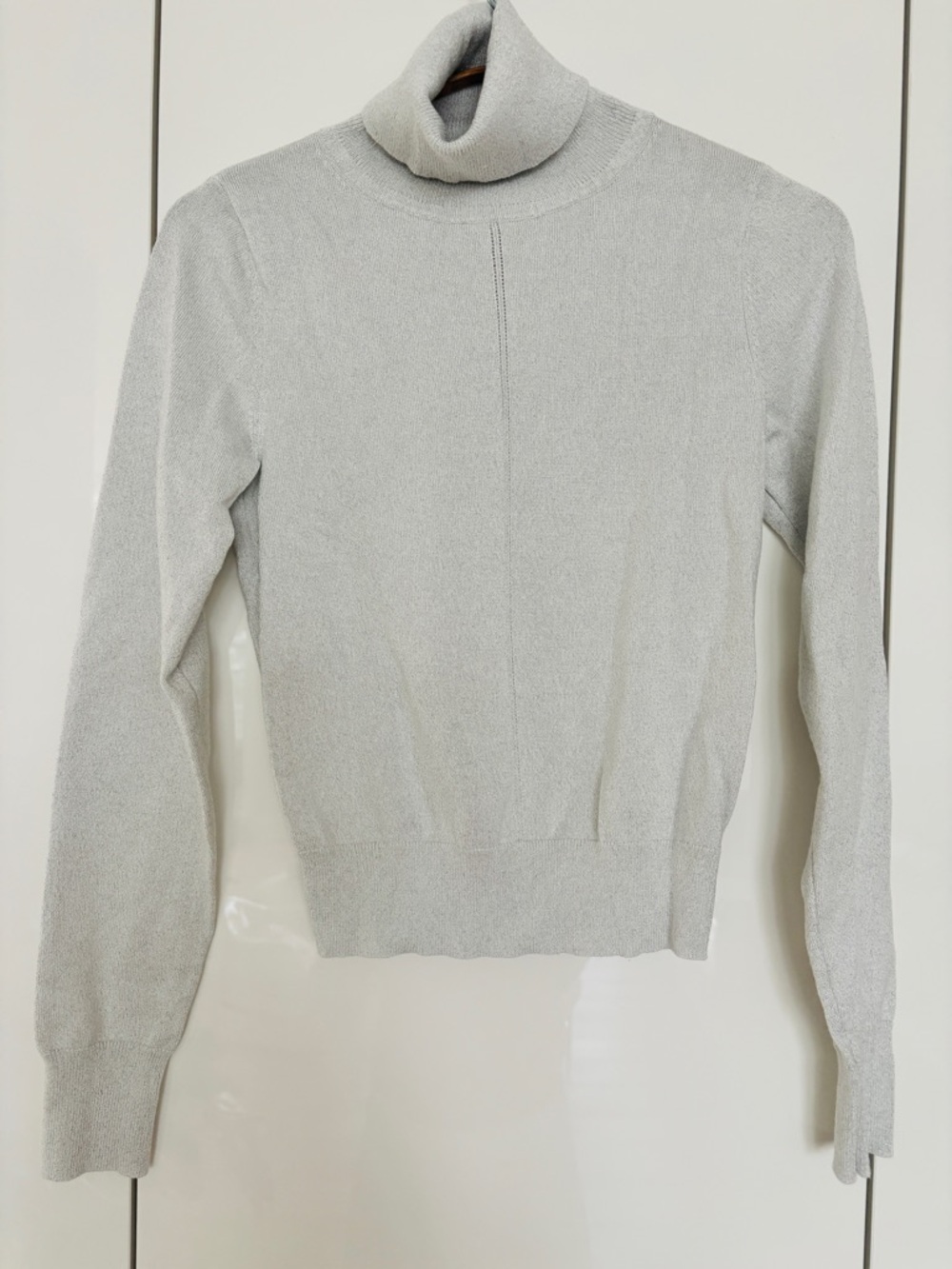 Abercrombie & Fitch Sparkle Light Gray Turtleneck